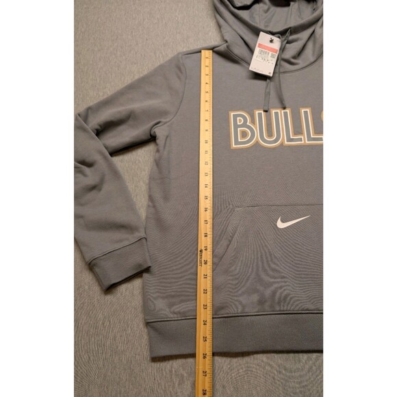 Chicago Bulls Nike City Edition Essential Club Pullover Hoodie Large Women's - Picture 6 of 8
